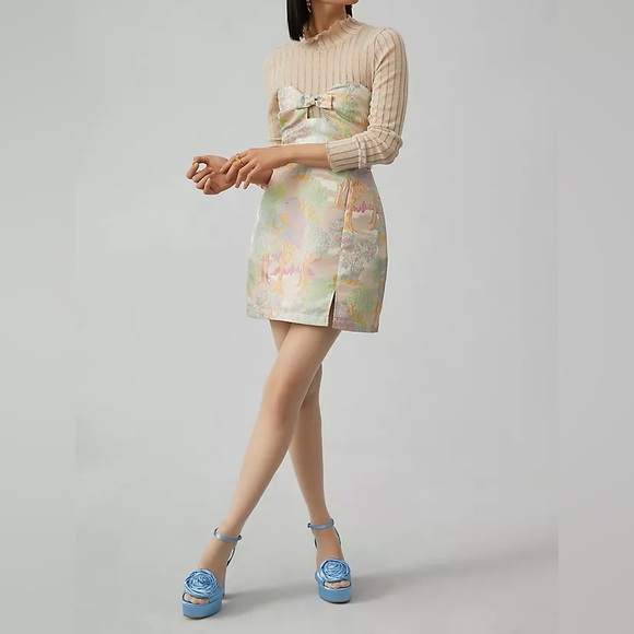 Maeve Dresses & Skirts - Anthropology - Maeve - Strapless Bow Mini Dress - Assorted - Women’s 8